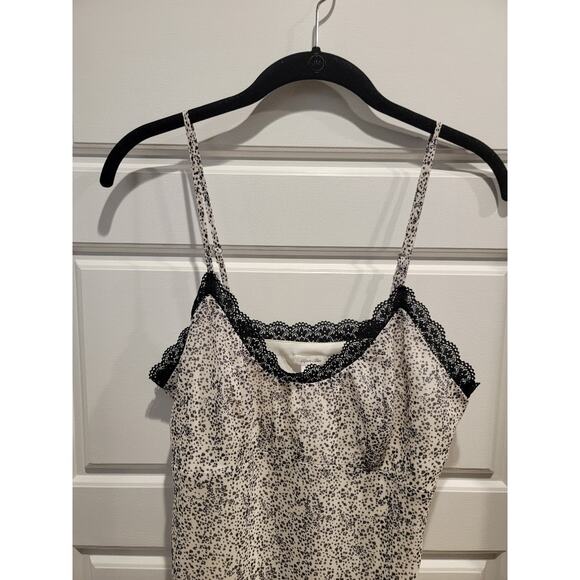 NEW Kimchi Blue Mini Dress Y2k Slip Lace Trim Chiffon Small White Black - Picture 6 of 12